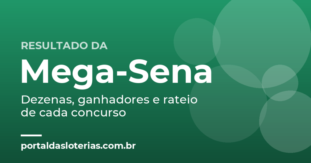 Resultado da Mega-Sena: dezenas, ganhadores e rateio