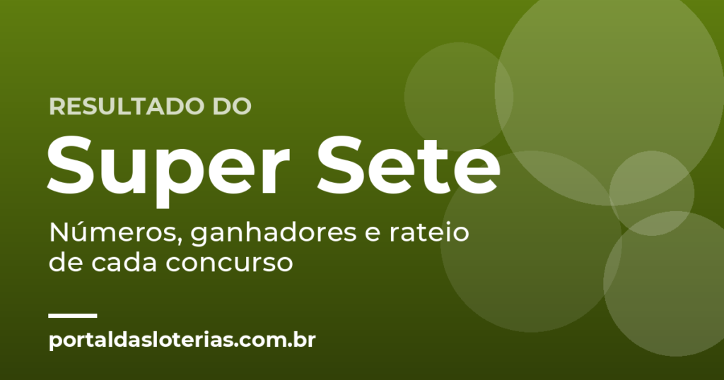 Resultado do Super Sete