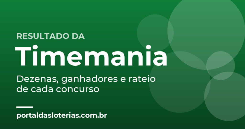 Resultado da Timemania